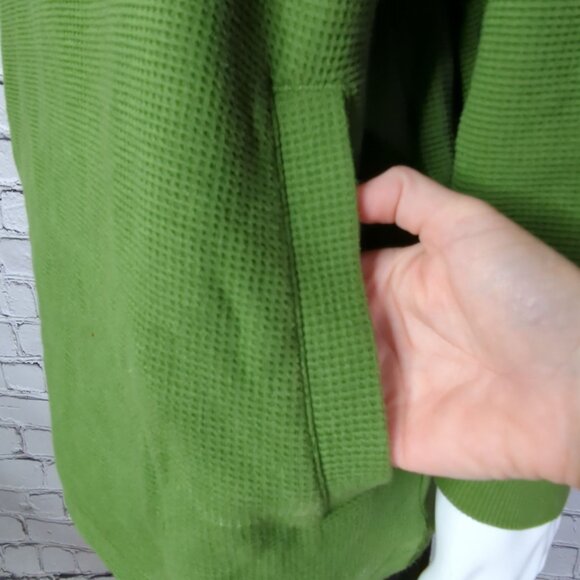 PUMA Hoodie Pullover Men XL Green Sweatshirt Long Sleeve Textured - Picture 7 of 10